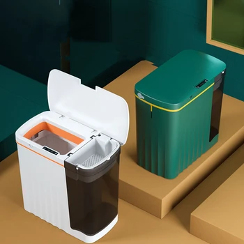 Nove pametne smeti home office čaj soba suho in mokro separacijo indukcijske čaj vedro smart sortiranje smeti lahko z glasovnimi