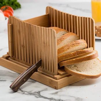 Kruh Odbor Kruh Rezalnik Skokov Desko za Rezanje z Pladenj za Drobtine Bagel Kruh Slicer Kruh Slicer za Domač Kruh