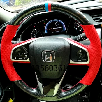 DIY ročno sešijejo volan pokrov so primerni za Honda CR-V Državljansko Vrzel Soglasju Jade Mesto Fit Avancier Brerze usnje ročaj kritje