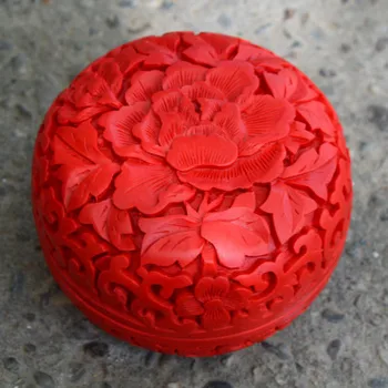Lepe Kitajske Tradicionalne Tehnologije Rdeče Lacquerware Lep Cvet Ugoden Nakit Polje