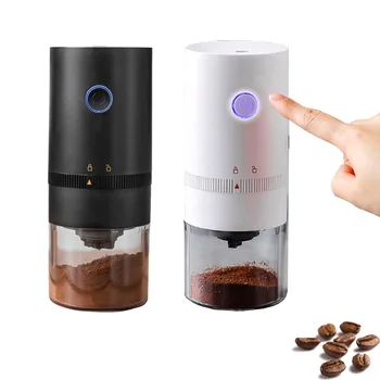 Električni Mlinček za Kavo Samodejno Fižol Mlin Prenosni Stroj Espresso Kavo Za Cafe Doma Potovanja USB za Polnjenje