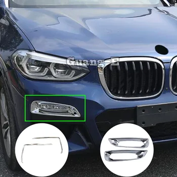 Avto Sprednje Luči za Meglo Lučka Obrvi Okvir Palico Styling ABS Chrome Trim Za BMW X3 XDrive 25i 28i 30i 2018 2019 2020 2021 2022 2023