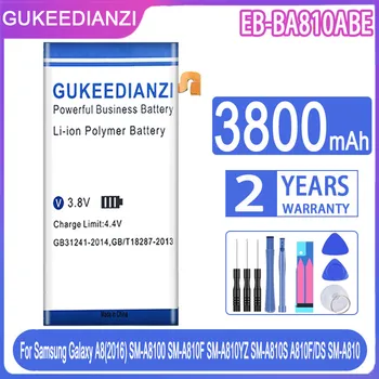 GUKEEDIANZI EB-BA810ABE 3800mAh Baterija Za Samsung Galaxy A8(2016) SM-A8100 SM-A810F SM-A810YZ SM-A810S/DS Baterije+Orodja