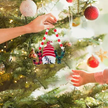 Lesene Božič Prijavite Božično Drevo Obesek Okno Vrata Dekoracijo Svoboden Biseri za Okrasitev