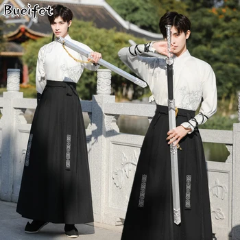 Orientalski Človek Kitajske Tradicionalne Hanfu Oblačila Starih Tang Bo Ustrezala Mečevalec Obleke In Plašče Kimono Kitajski Nacionalni Ljudski Ples