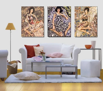3 Kos Modni Modeli Abstraktna Umetnost Poslikave, Ki Se Lahko Uporabljajo Za Dekoriranje Na Stene Vašega Doma