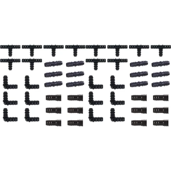 Namakanje Pribor Komplet Za Kapljično Cev -12 Tees,12 Spojnice,12 Konča,12 Kolena - 16 mm Združljiv Kapljično Sprinkler Sistemi