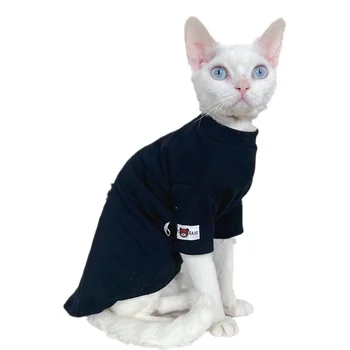Devon Rex Hairless mačka oblačila, bombaž telovnik Kitty Obleke pomlad poletje dno majica Sphynx mačka oblačila mucek oblačila