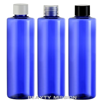LEPOTA NALOGA 250ml X 24 modro plastično steklenico , 250cc PET posodo z navoj , kozmetične embalaže , Prazne losjon za posodo