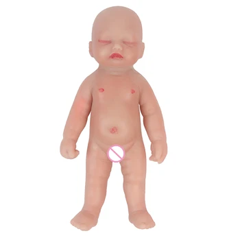 IVITA WG1735MN 12 cm, 60 g Dekle Zaprtimi Očmi Spanje Polni Silikona Prerojeni Baby Doll Rojen Živ Okostje Mini Igrače za Otroke Darilo